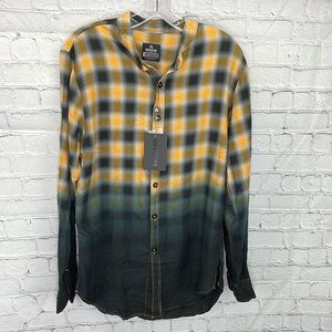 ⭐️NWT RAWGEAR Mens Long Sleeve button up shirt SZ SM